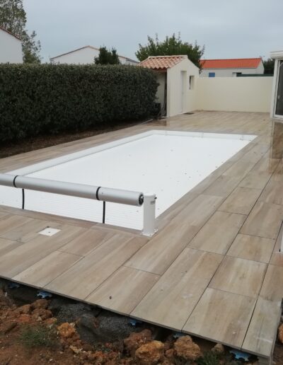 piscine terrasse effet bois cmc carrelage